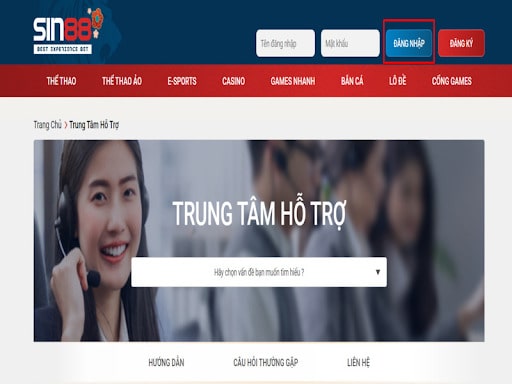 Đội ngũ CSKH luôn túc trực 24/7 khi bạn liên hệ Sin88