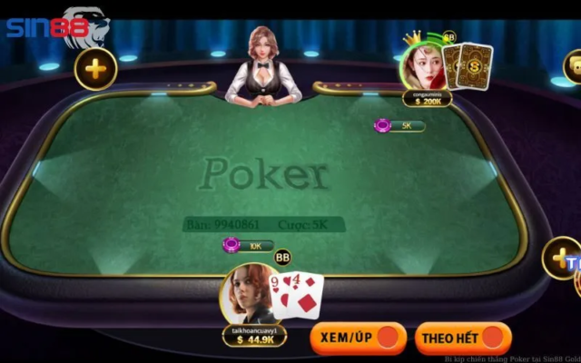 Trải nghiệm casino sống động như thật với sảnh game bài Sin88