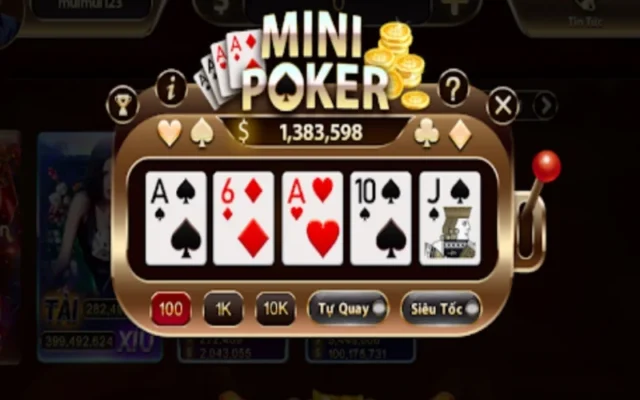 Cách chơi Mini Poker Sin88 chiến thắng trong tầm tay