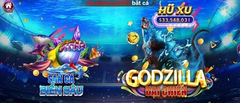 Chinh phục bắn cá Godzilla đại chiến Thái Bình Dương tại Sin88